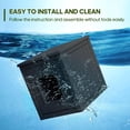 thumbnail image 6 of Outdoor Indoor Dog House,Resin Material Ventilate Waterproof Added to The Bottom,Multi-Functional Pet House for Small to Medium Dog(Black, Medium), 6 of 7