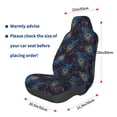 thumbnail image 3 of Wukai Peacock Feathers Full Set Car Seat Covers with Soft Padding Universal Auto Front Seats Protector and Cushion Mat, 3 of 5