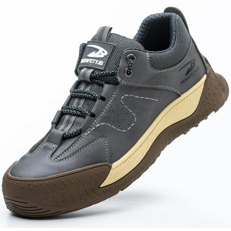

Tanleewa Leather Steel Toe Work Safety Shoes for Men Shoe Size Men5/Women6