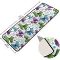 thumbnail image 2 of Dreamtimes Spring Colorful Butterfly Hallway Runner Rug 2'x6' Kitchen Rug with Rubber Backing Ethnic Insect Non Slip Entryway Rug Runner Washable Soft Area Rug for Hallway Bedroom Kitchen Decor, 2 of 6