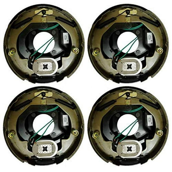 2 Pairs of 10" X 2-1/4" (10" X 2.25") Electric Drum Brake Assemblies for 3,500 lbs (3.5K) Trailer Axle Wheel Hubs, 2 Left Hand (B10E-21) 2 Right Hand (B10E-22); 4 Included