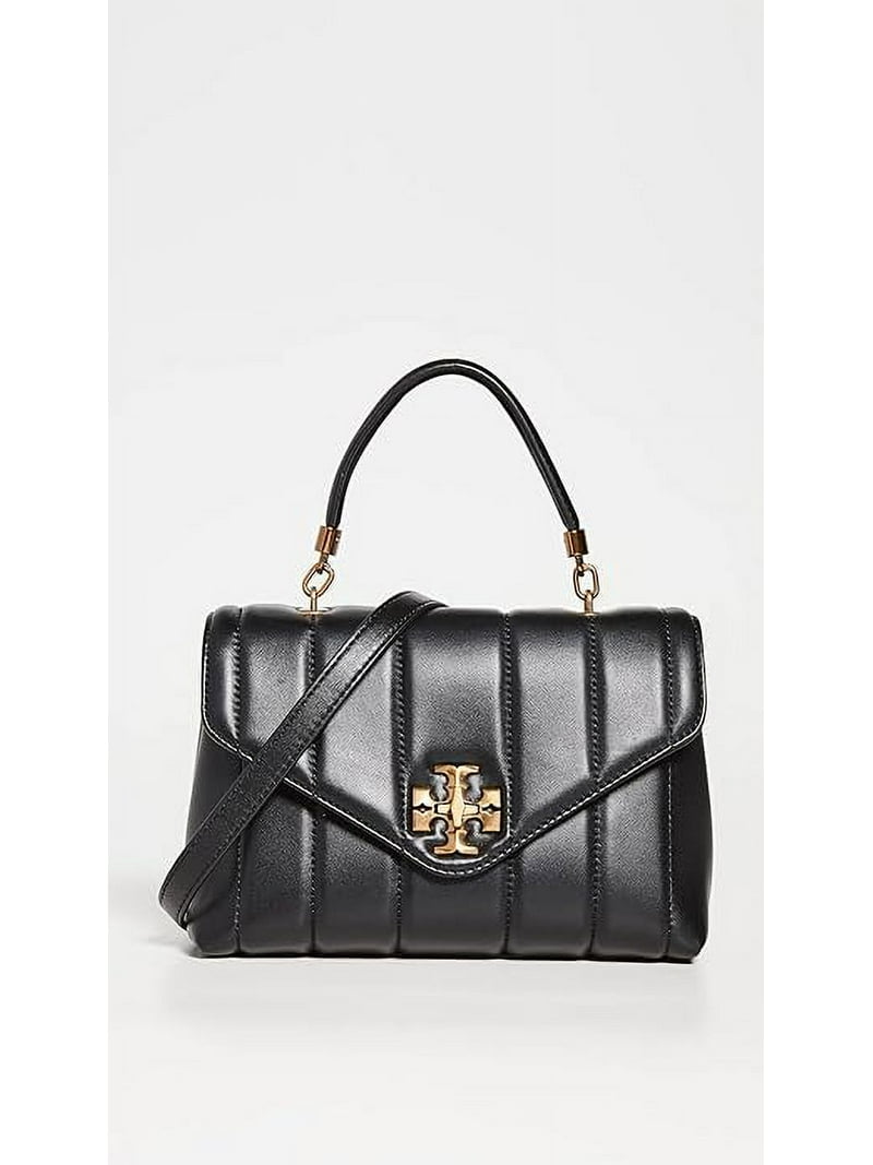 Tory Burch Kira Small Black Leather Single Top Handle