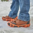 thumbnail image 4 of SAFEGEAR Ice and Snow Traction Cleats - Size Medium - High Visibility Orange - Made of Stretchable Rubber & Steel to Maintain Stability on Ice and Snow, 4 of 6