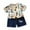 B, variant on YABCSAZ Toddler Baby Boys Girls Summer Pajama Set Short Sleeve Round Neck Graphic Print T-shirt and Casual Loose Wide Leg Bermuda Shorts Two Pieces Sleepwear Cute Kids Outfits Set Size 6 months