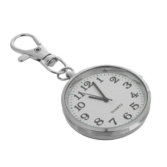WHAMVOX Clear Number Pocket Watch For Nurses And Students Key Fob Hanging Clock For Daily Use Vintage Style Pendant Pocket Watch Accessory