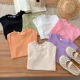 thumbnail image 6 of JUMEYU Girls Tees Girls Athletic Shirts Short Sleeve Sports T-Shirts Crew Neck Activewear Tees Tops for Kids Teens Size 9-10 (Orange,9-10 Years), 6 of 7