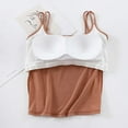 thumbnail image 4 of Kaemgyyd Womens Camisoles Tops with Built in Padded Bra Soft Basic Breathable Tank Shirt Ribbed Sleeveless Undershirt Sleepwear, 4 of 7