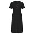 thumbnail image 4 of Robe d'Été Décontractée à Œillets pour Femmes, Robe Maxi Brodée Boho, Robe Longue Plissée, Vêtements Tendance pour Vacances à la Plage 2025, 4 of 6