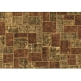 thumbnail image 1 of Ahgly Company Indoor Rectangle Abstract Brown Modern Area Rugs, 2' x 5', 1 of 4