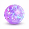 thumbnail image 2 of Purple Glitter Gel Squishy Stress Ball Toy with Iridescent Flakes, Single Count, Purple, for Kids and Adults, Sensory Squeeze Toy, 2 of 3