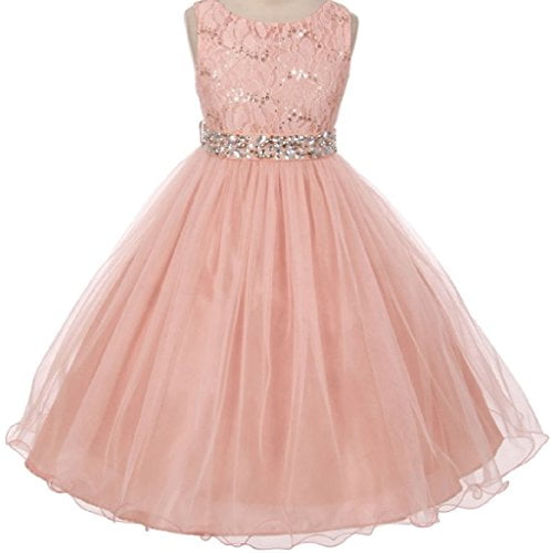 blush girls dress
