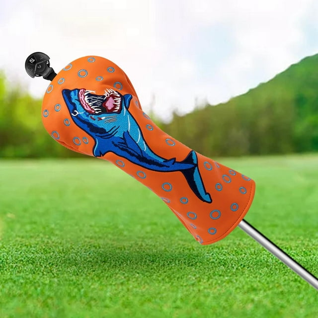 Funda para palos de golf shamjiam UT Head Cover con No. Tag Case naranja