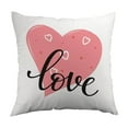 thumbnail image 3 of Pillowcase Valentine's Day Pillowcase Heart Shaped Patterns Sofa Cushion Festive Ambiance Decoration Living Room And Bedroom Decoration 45*45cm, 3 of 7