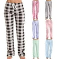 thumbnail image 2 of Fengactive Women's Pajama Pants Plaid Sleep Lounge Comfy Soft Pants Sleep Drawstring Bottoms Sleepwear Trousers, 2 of 5