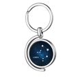 thumbnail image 1 of Signo del Zodiaco Libra constelación Rotating keychain Metal Keyring Holder, 1 of 2