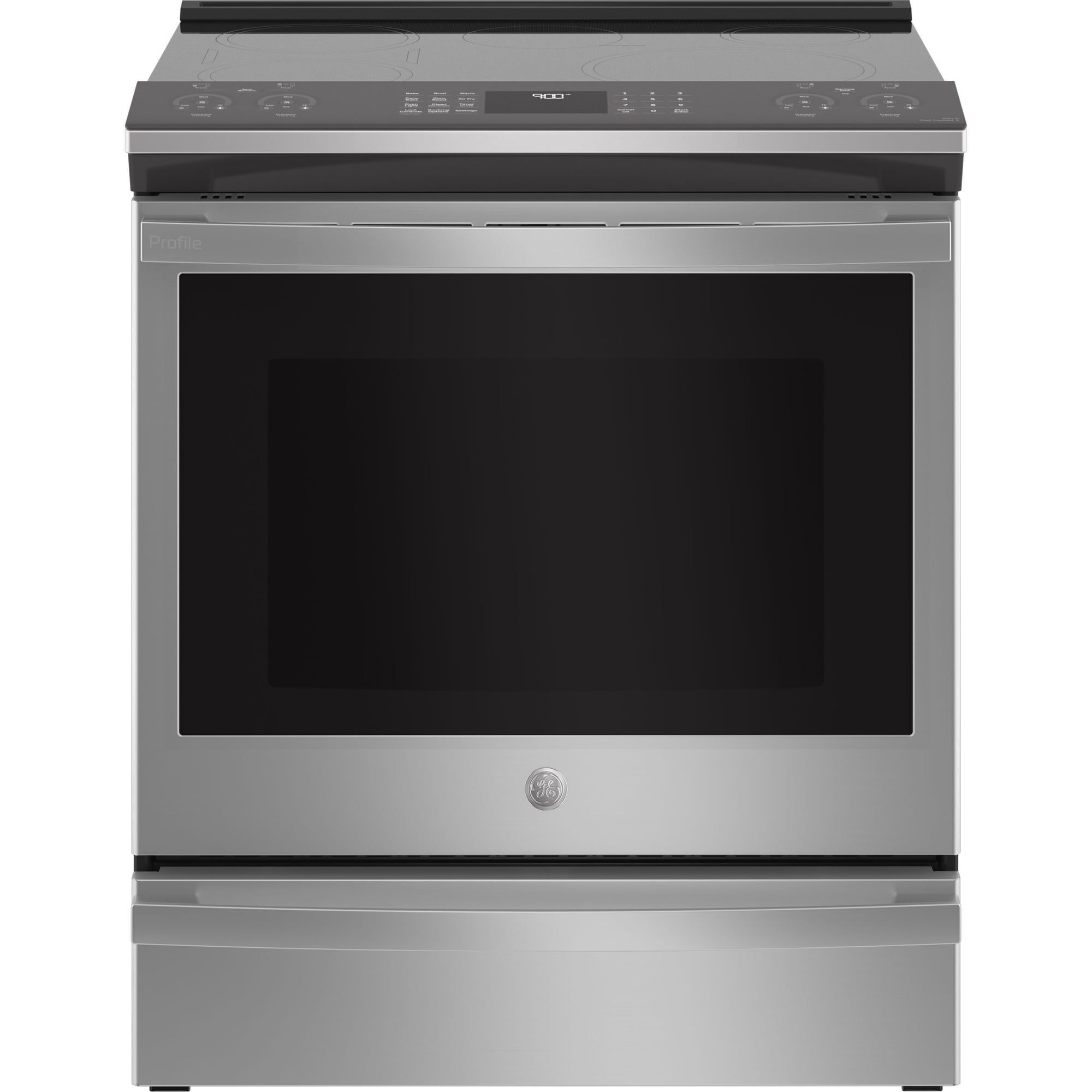 GE Profile 30 in 5.3 cu ft Slide-In Electric Induction Range in Stainless Steel