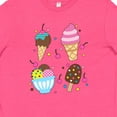 thumbnail image 4 of Inktastic Ice Cream with Patterns Youth T-Shirt, 4 of 5