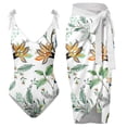 thumbnail image 1 of Aayomet Swimsuits Tummy Control Bathing Suit for Women Modest V Neck Swimwear,Green L, 1 of 4
