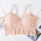thumbnail image 2 of Sujetador tipo bralette de encaje elástico para mujer - Acolchado, tirantes, cómodo, para uso diario/ropa de estar por casa, talla única (32-38/copa AB), 2 of 4