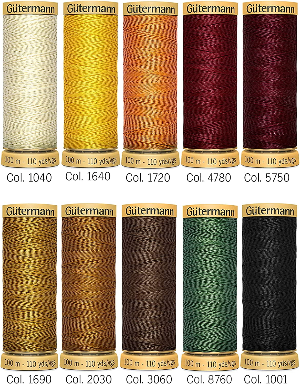 Gütermann Cotton 50 Fall Collection, 10 Spools