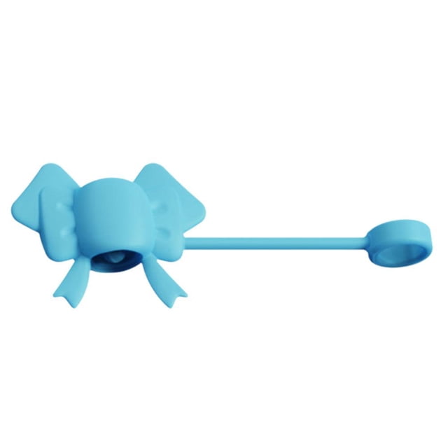 EZLIFE Lindo tapón antipolvo con forma de paja de moño, accesorio para taza, tapón antipolvo de calidad alimentaria, paja nueva
