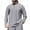 Gray, variant on BRGZLK Men's Cotton Tops Solid Color Long Sleeve Fashion Loose Fit Crewneck Casual T Shirt with Pocket White M