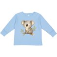 thumbnail image 3 of Inktastic Sleepy Koala Boys or Girls Long Sleeve Toddler T-Shirt, 3 of 5