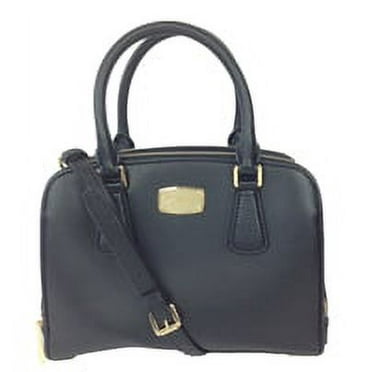 Michael Kors Reese Medium Leather Satchel, Black