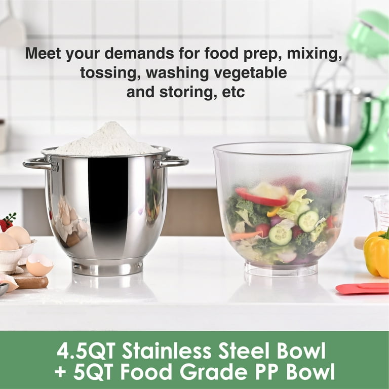 Kitchen in the box 10 Speeds Stand Mixer with 4.5QT+5QT Two Kitchen in the box 10 Speeds Stand Mixer with 4.5QT+5QT Two