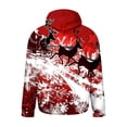 thumbnail image 5 of GuangCheng Mens Christmas,Deer Printed,Hooded Sweatshirts,Drawstring,Drop Shoulder,Thick Warm Coats,Pullover Hoodies, 5 of 5