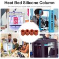 thumbnail image 2 of Shisuyan Heat-Resistant Silicone Buffer Orange 4Pcs For 3D Printer Parts, 2 of 9