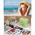 thumbnail image 3 of Bolsa de maquillaje Vogewood con la inicial con monograma, grande, impermeable, 3 of 7