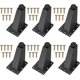thumbnail image 1 of Pieces Patas de Muebles Ajustables, Patas de Mesa de Metal Negro para gabinetes de Mesa, Cocina, sofá, Escritorio, 92 mm, 1 of 5