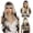 Black Hair Tip, variant on 26in Ombre Blonde Wavy Wig for Women, Long Wavy Wig with Bangs, Curly Natural Looking Synthetic Fiber Wig for Party Dance Cosplay Daily Use