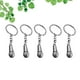 thumbnail image 3 of 5pcs llaveros de micrófono llavero creativo elegante llavero decoración clave regalo pequeño para hombres mujeres (plata), 3 of 5
