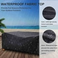 thumbnail image 4 of geerera Coated Square Table Cover Waterproof Outdoor Courtyard Furniture Protector, 4 of 9