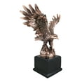 thumbnail image 4 of King Of The Skies Bald Eagle On Rock Stretching Out Wings Figurine With Base, 4 of 7