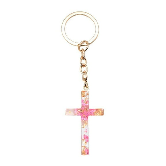 Zeiwohndc Fashion Cross Keychain for Women Men Religious JesusCrucifix Key Rings Jewelry
