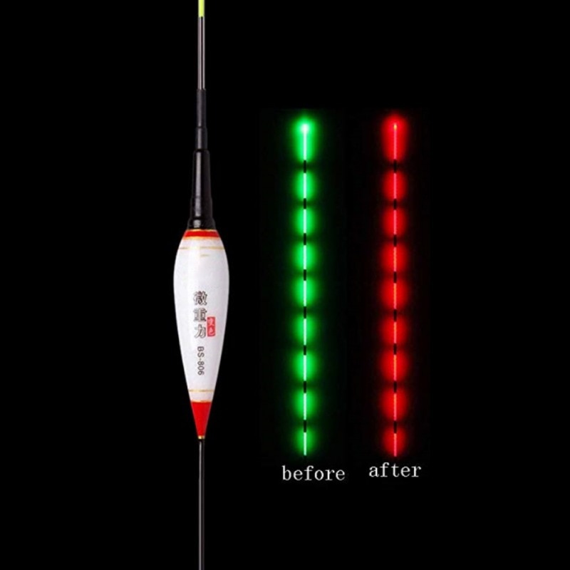 3Pack Smart Fishing Float LED Light Automatic Alarm Night Electronic Fishing