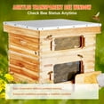 thumbnail image 3 of VEVOR Bee Hive 20 Frame Bee Hives Starter Kit, Beeswax Coated Cedar Wood, 1 Deep + 1 Medium Bee Boxes Langstroth Beehive Kit, Transparent Acrylic Windows with Foundations for Beginners Pro Beekeepers, 3 of 9