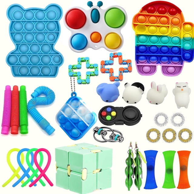 Juguete sensorial Push Bubble Fidget para aliviar el estrés del autismo
