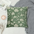 thumbnail image 2 of Shiartex Spring Sage Green Pillow Covers 18x18 Vintage Floral Rustic Old Style Cute Flower Print Decorative Outdoor Pillowcases Seasonal Farmhouse Throw Cushion Case Decor for Couch Sofa Bed, 2 of 5