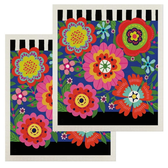 Briarwood Lane Bright Blooms Swedish Dishcloth (2-pack)