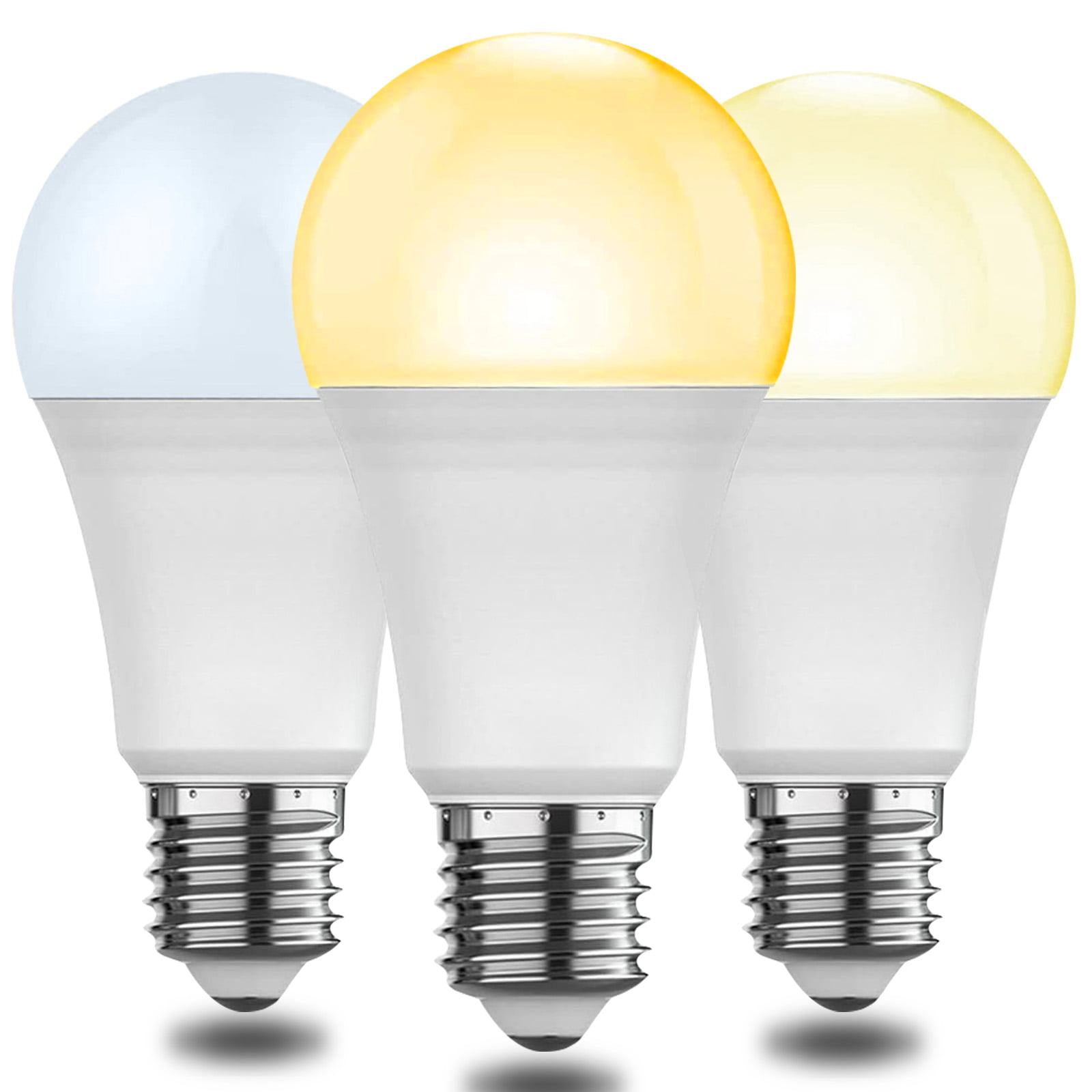 makkelijk te gebruiken Uitgang verkoper Rosnek 2Pcs E27 LED Smart Light Bulb 3 Colors 5W/7W/9W Energy Saving Light  Bulb Ultra-Bright High Power Light Source - Walmart.com