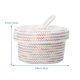 thumbnail image 2 of unbranded 1Ud Cotton Woven Basket for Home Storage White Desktop Organizer for Clothing and Paperwork, 2 of 6