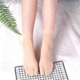 thumbnail image 3 of AOOOWER Women Toe Separated Flip Flop Thin Sheer Ankle Socks Invisible Effect for Office, 3 of 20