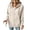 Khaki, variant on Hsovts Women Full Zip Hoodie, Loose Thin Fleece Sweatshirt with Pockets, Casual Fall Winter Jacket Blue L