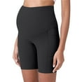 thumbnail image 5 of PEONAVET Black Women's Maternity Shorts Biker Yoga Shorts Over The Belly Bump Summer Workout Running Active Athletic Pregnancy Short Pants with Pockets 5"/8" with Pockets - Summer's Top Trends, 5 of 5