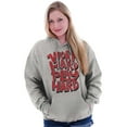 thumbnail image 4 of Retro Work Play Hard Mantra Motto Unisex Plus Fleece Graphic Hoodie Brisco Brands 4X, 4 of 5
