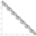 thumbnail image 4 of Sterling Silver Jbsp's Rhodium-Plated Polished Fancy Link Bracelet (7.5 X 9.25) Made In Italy qlf1145-7.5, 4 of 5